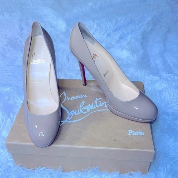 🔥Christian Louboutin Nude PumpBEIGE Size 8 - Picture 7 of 13